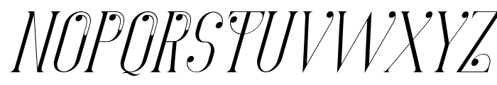 Largely Elegant Italic Font LOWERCASE