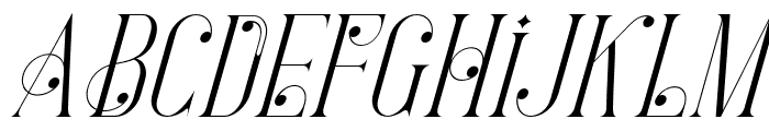 LargelyElegant-Italic Font LOWERCASE