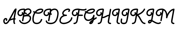 Largetto Italic Font UPPERCASE