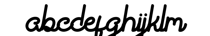 Largetto Italic Font LOWERCASE
