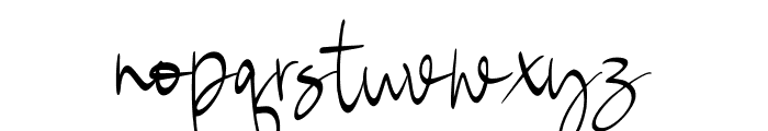 LariaSintiaSignature-Regular Font LOWERCASE