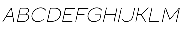 Laro Display ExtraLight Italic Font UPPERCASE