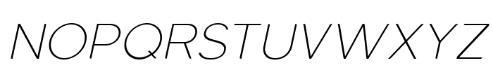 Laro Display ExtraLight Italic Font UPPERCASE
