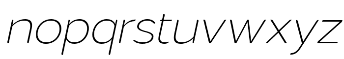 Laro Display ExtraLight Italic Font LOWERCASE