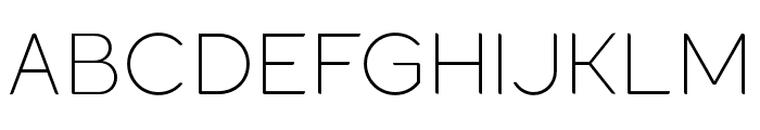 Laro Display ExtraLight Font UPPERCASE