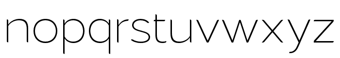 Laro Display ExtraLight Font LOWERCASE