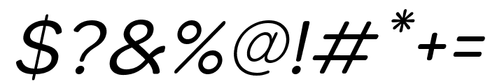 Laro Soft Regular Italic Font OTHER CHARS