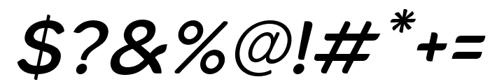 LaroDisplay-MediumItalic Font OTHER CHARS