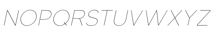 LaroDisplay-ThinItalic Font UPPERCASE