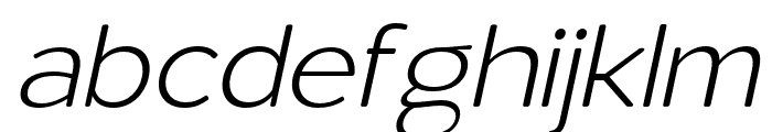 LaroSoft-LightItalic Font LOWERCASE