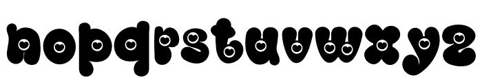 Larva heart Regular Font LOWERCASE