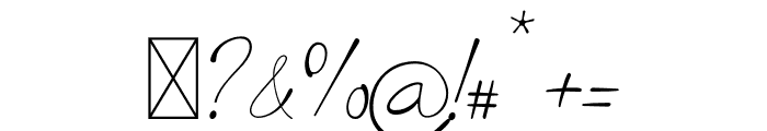 Last Signature Font OTHER CHARS