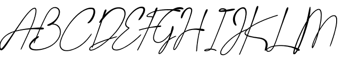 Last Signature Font UPPERCASE