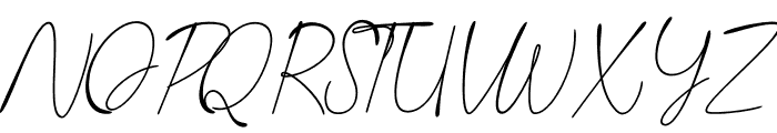 Last Signature Font UPPERCASE