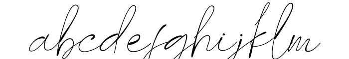 Last Signature Font LOWERCASE