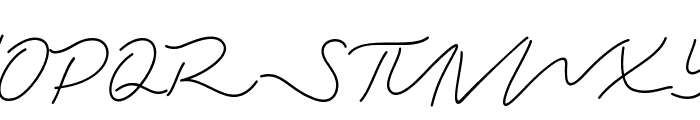 Lasthrue Font UPPERCASE