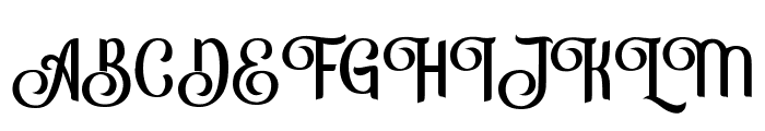 Lathishine Font UPPERCASE