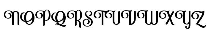 Lathishine Font UPPERCASE