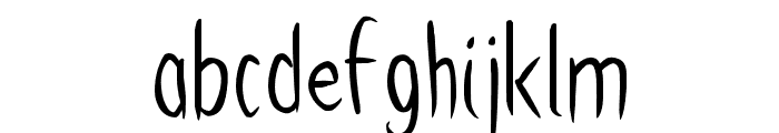 Latinbrushlight Font LOWERCASE