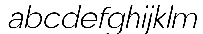 Latom Grotesque Light Italic Font LOWERCASE