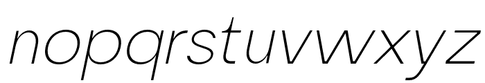 LatomGrotesque-ExtLtIta Font LOWERCASE