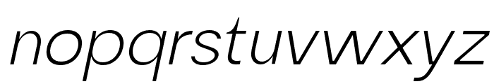 LatomGrotesque-LightItalic Font LOWERCASE