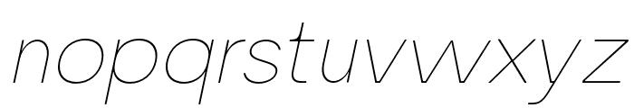 LatomGrotesque-ThinItalic Font LOWERCASE