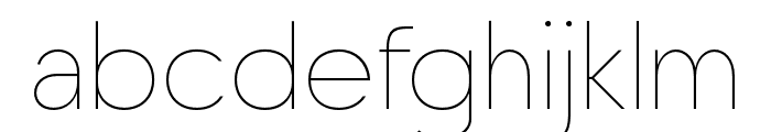 LatomGrotesque-Thin Font LOWERCASE