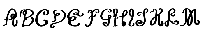Latte Flowers Font-Regular Font UPPERCASE
