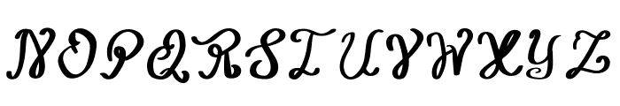 Latte Flowers Font-Regular Font UPPERCASE