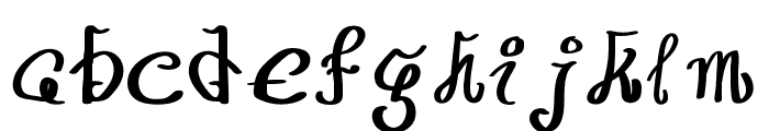Latte Flowers Font-Regular Font LOWERCASE