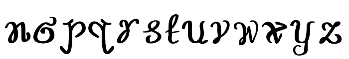 Latte Flowers Font-Regular Font LOWERCASE