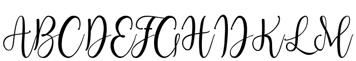 Lattesha Script Font UPPERCASE