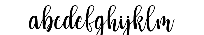 Lattesha Script Font LOWERCASE