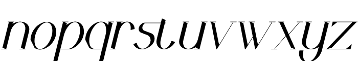 Lattulest Italic Font LOWERCASE