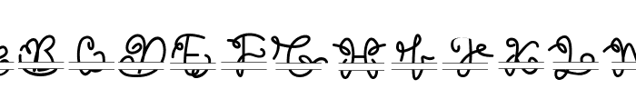 Laura Monogram Font LOWERCASE