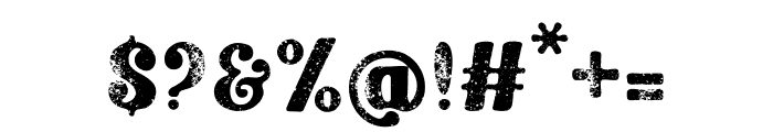 Laurel-Distressed Font OTHER CHARS