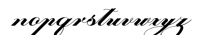 Laurente Script Family Black Font LOWERCASE