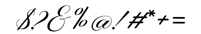 Laurente Script Family Bold Font OTHER CHARS