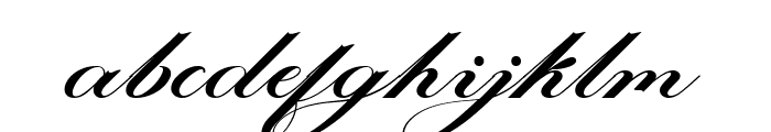 Laurente Script Family Bold Font LOWERCASE