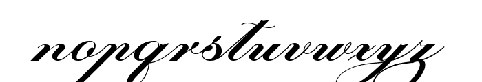 Laurente Script Family Bold Font LOWERCASE