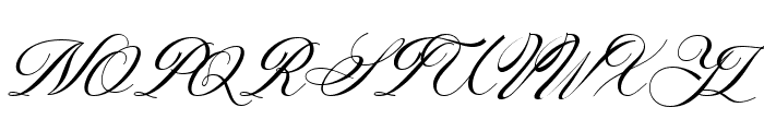 Laurente script Regular Font UPPERCASE