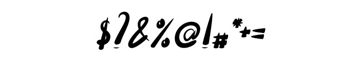 Lavana Italic Font OTHER CHARS