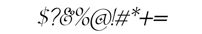 Lavolta Swash Deco Italic Font OTHER CHARS