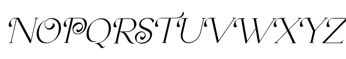 Lavolta Swash Italic Font UPPERCASE