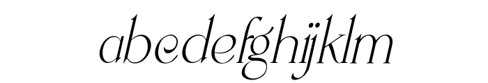 Lavolta Swash Italic Font LOWERCASE