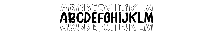 Layerdoodle Stacked Font UPPERCASE