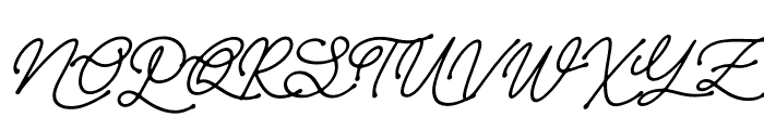 Layshy Italic Font UPPERCASE