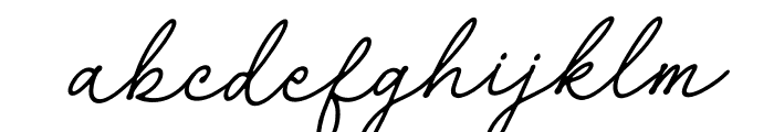 Layshy Italic Font LOWERCASE