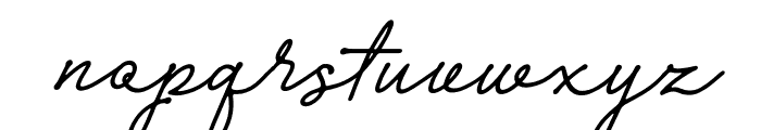 Layshy Italic Font LOWERCASE